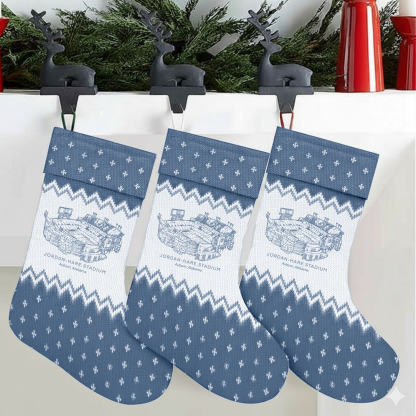 Customized Jordan-Hare Stadium Christmas Stocking Gift For Family Member - Limited Edition