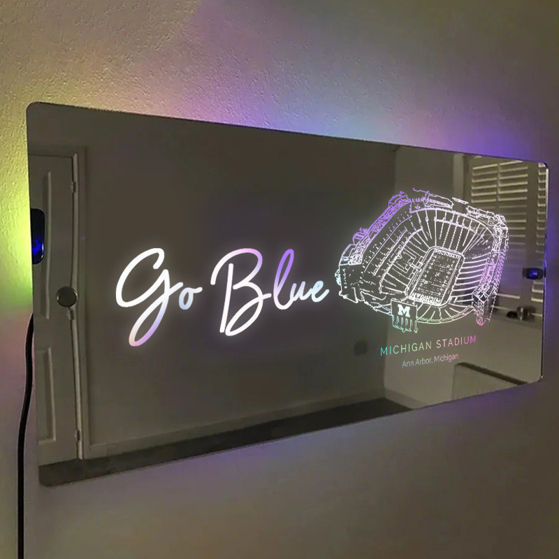 Michigan Stadium Mirror Light-Gifts For Sports Lovers
