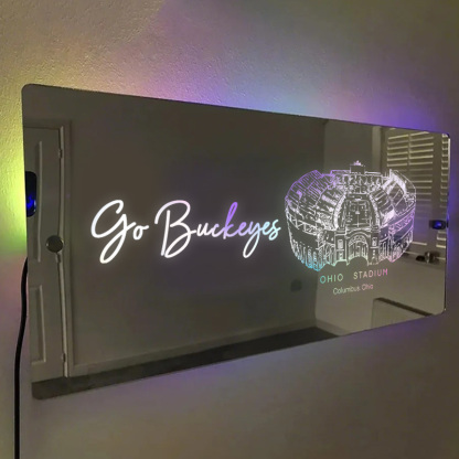 Ohio Stadium Mirror Light-Gifts For Sports Lovers