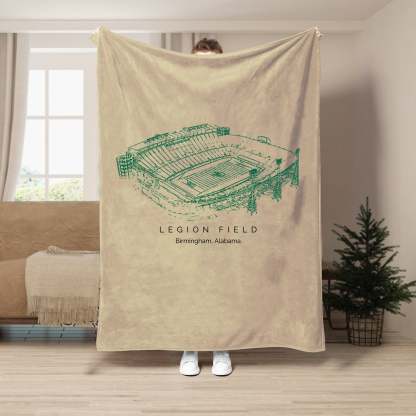 Legion Field Stadium  - College Football Blanket