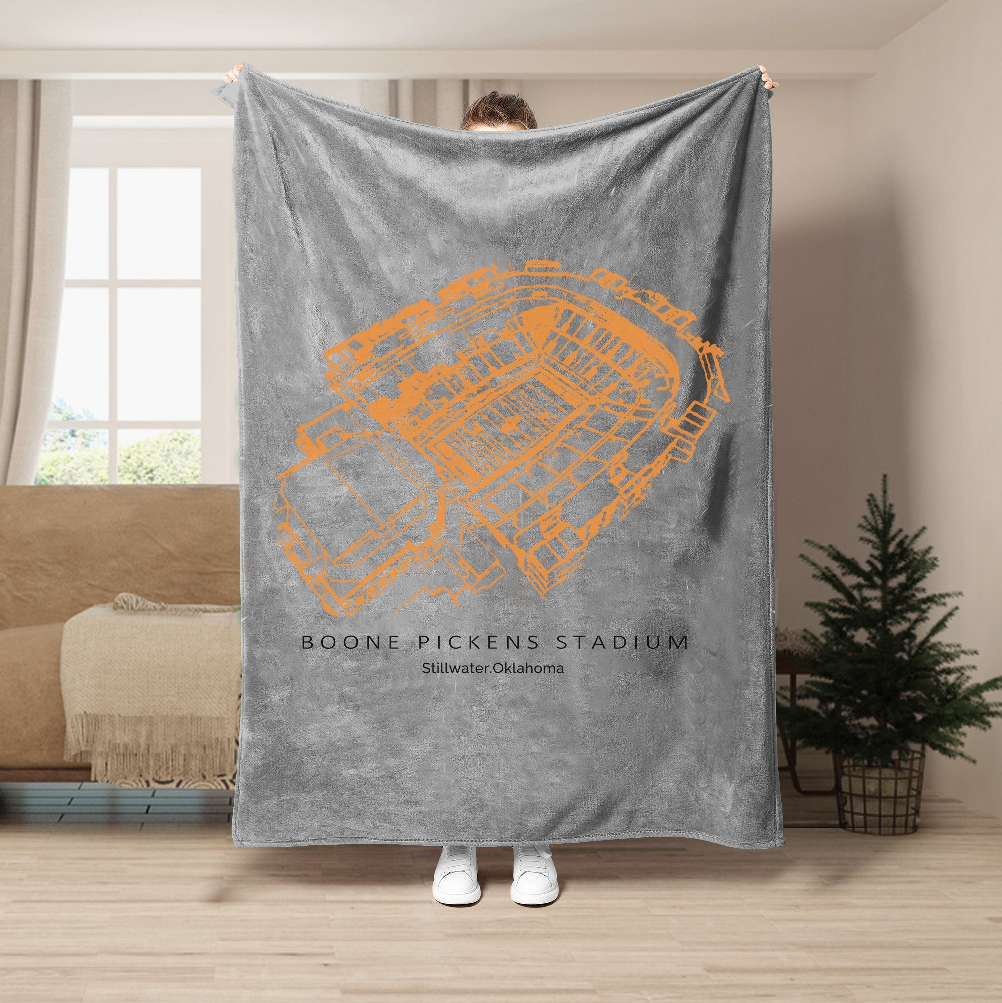 Boone Pickens Stadium - College Football Blanket