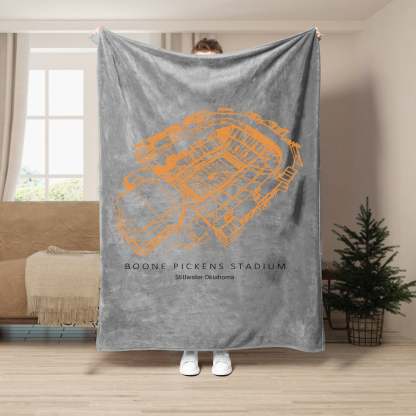 Boone Pickens Stadium - College Football Blanket