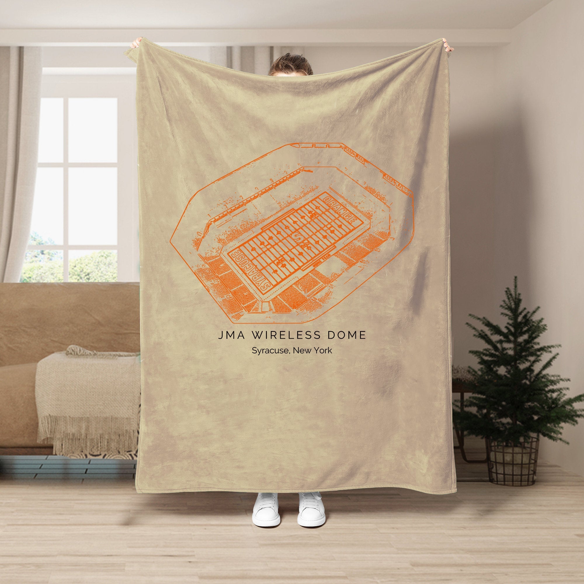 JMA Wireless Dome Stadium  - College Football Blanket