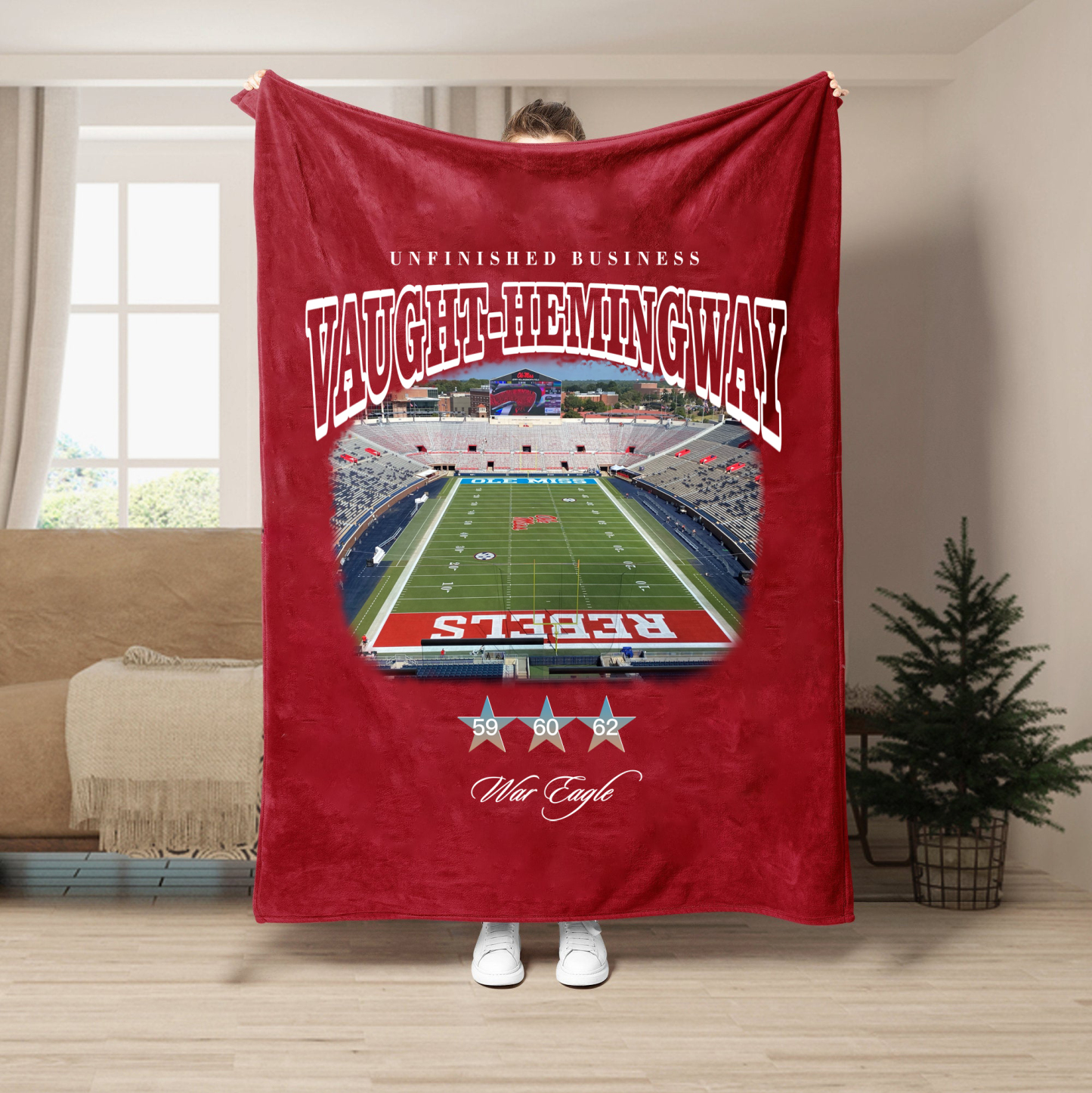 Unfinished Business Blanket-Vaught-Hemingway Stadium