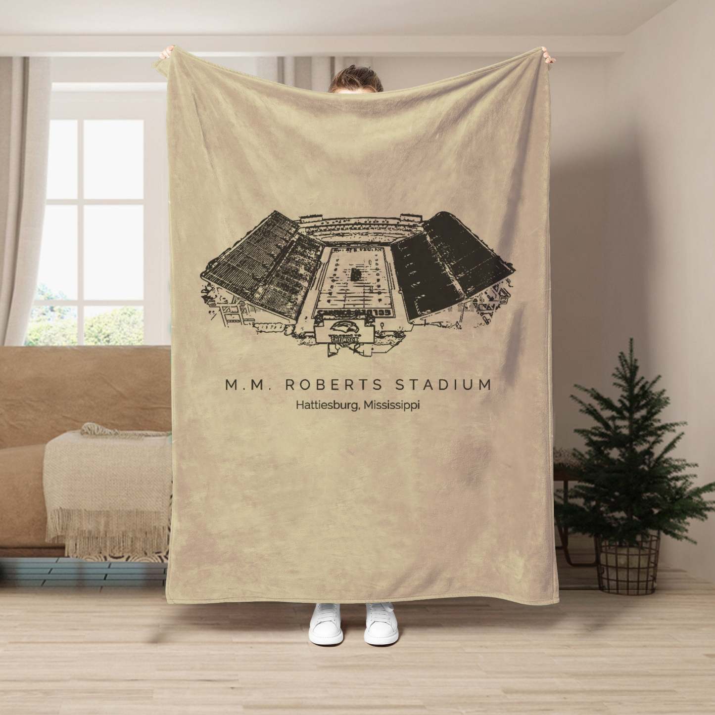 M. M. Roberts Stadium - College Football Blanket