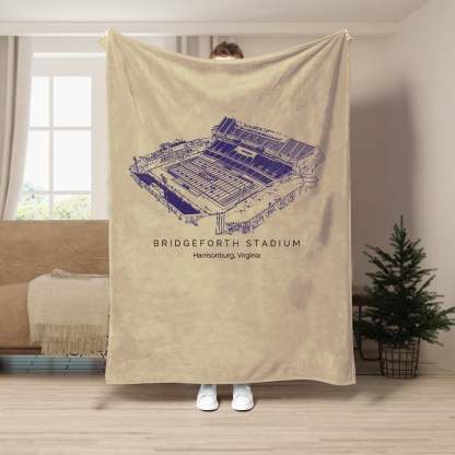 Bridgeforth Stadium - James Madison Dukes football,College Football Blanket
