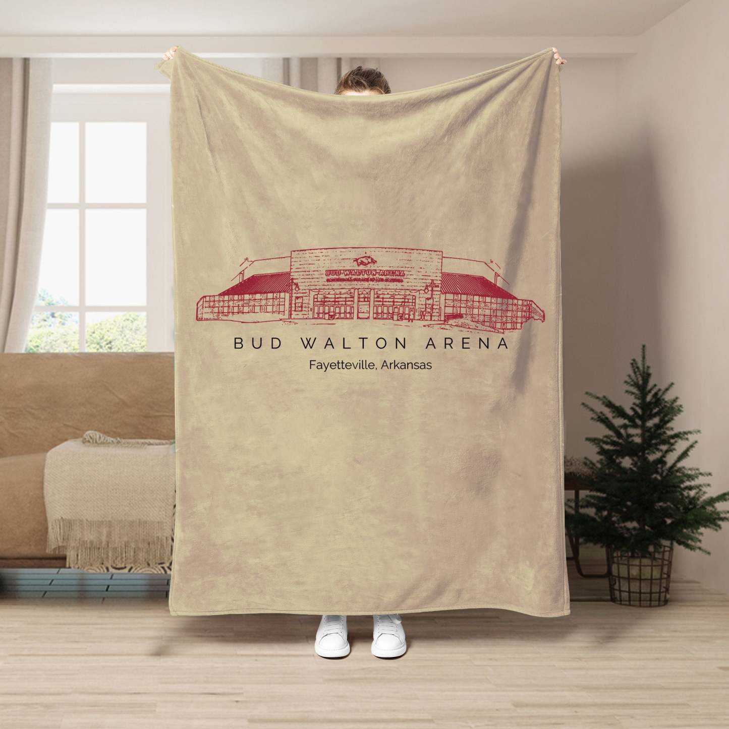 Bud Walton Arena Stadium - College Football Blanket