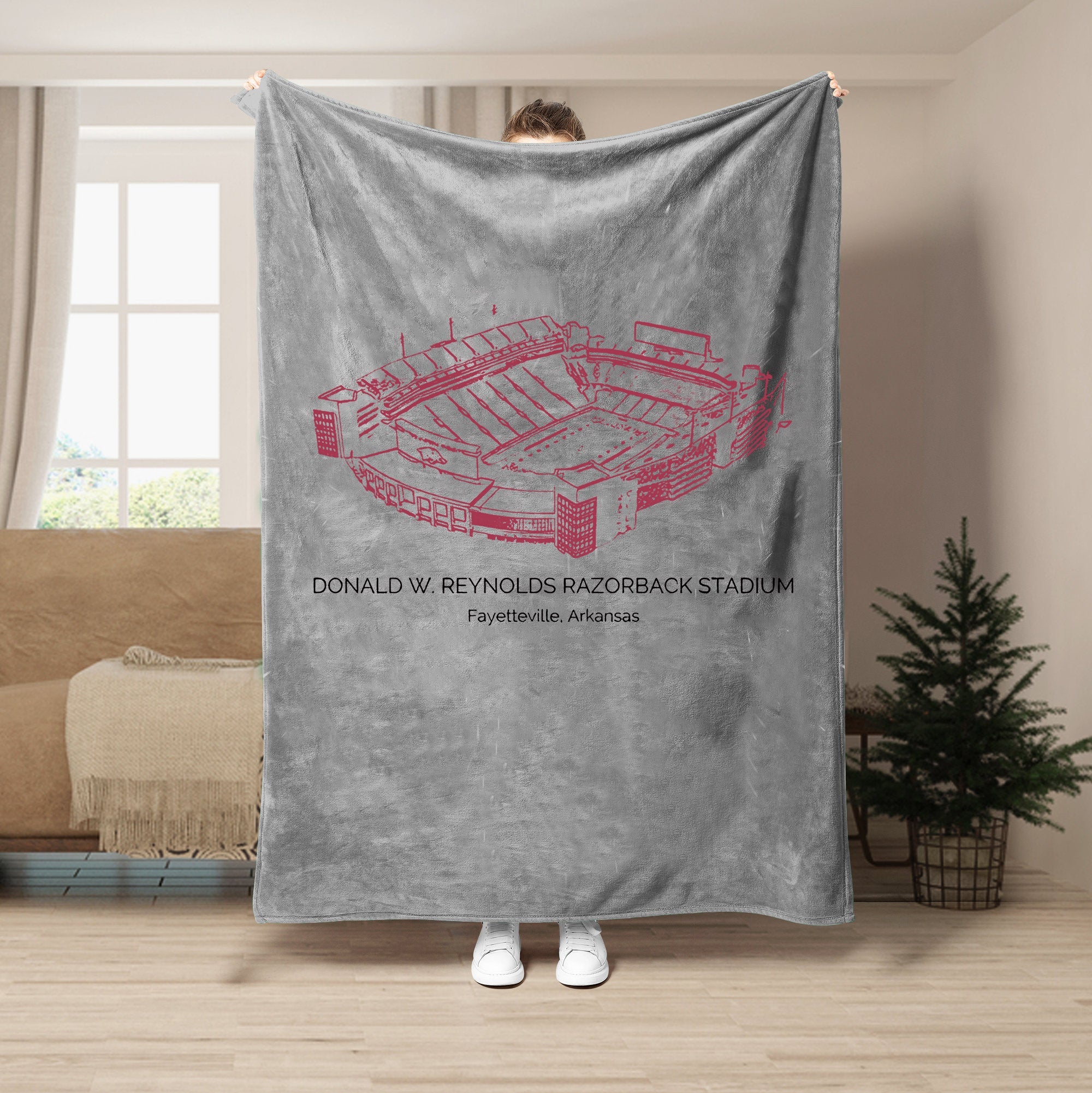 Donald W. Reynolds Razorback Stadium - College Football Blanket