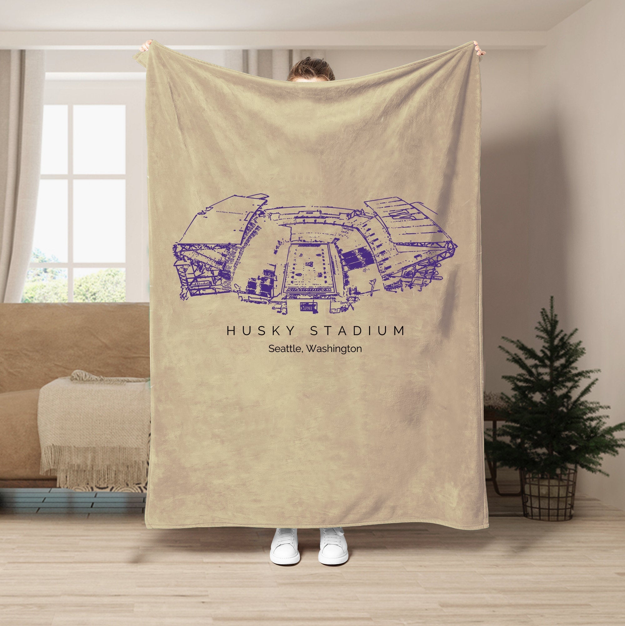 Husky Stadium - College Football Blanket