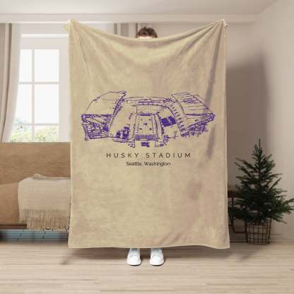 Husky Stadium - College Football Blanket