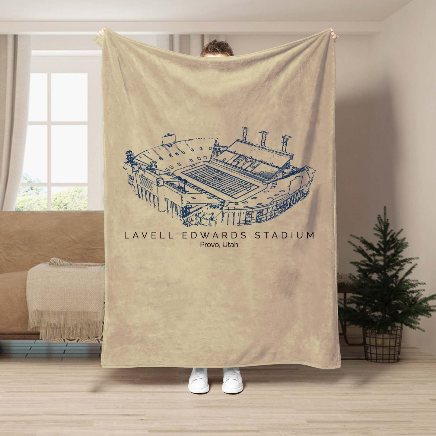 LaVell Edwards Stadium - College Football Blanket