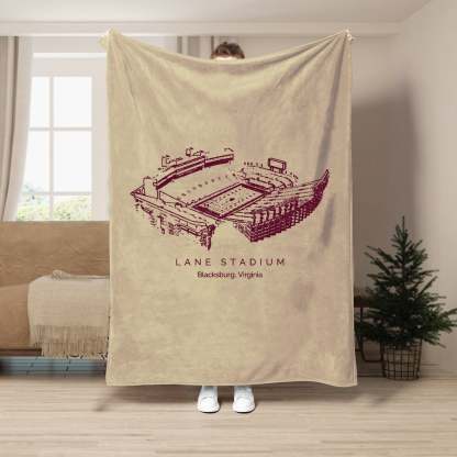 Lane Stadium - College Football Blanket