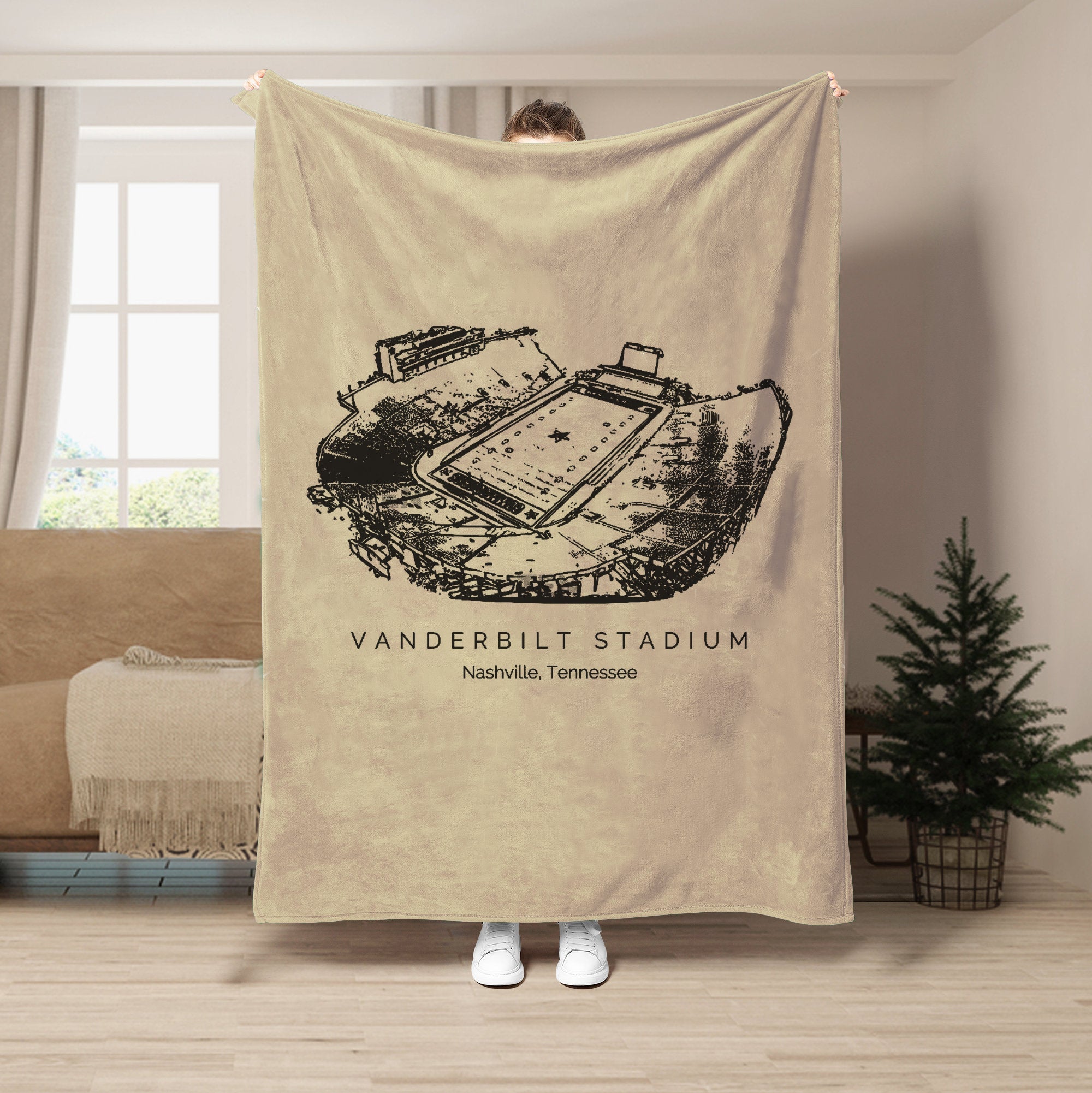 Vanderbilt Stadium - College Football Blanket