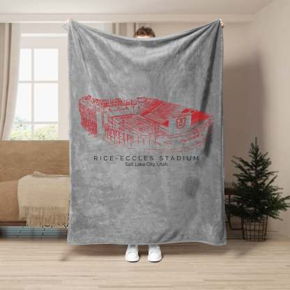 Rice–Eccles Stadium - College Football Blanket