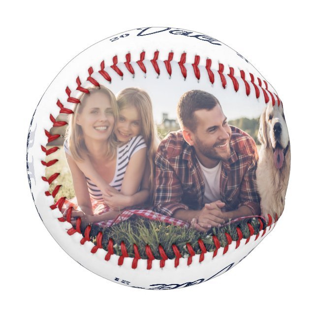 All Star Dad | Happy Father's Day Photo & Monogram Baseball