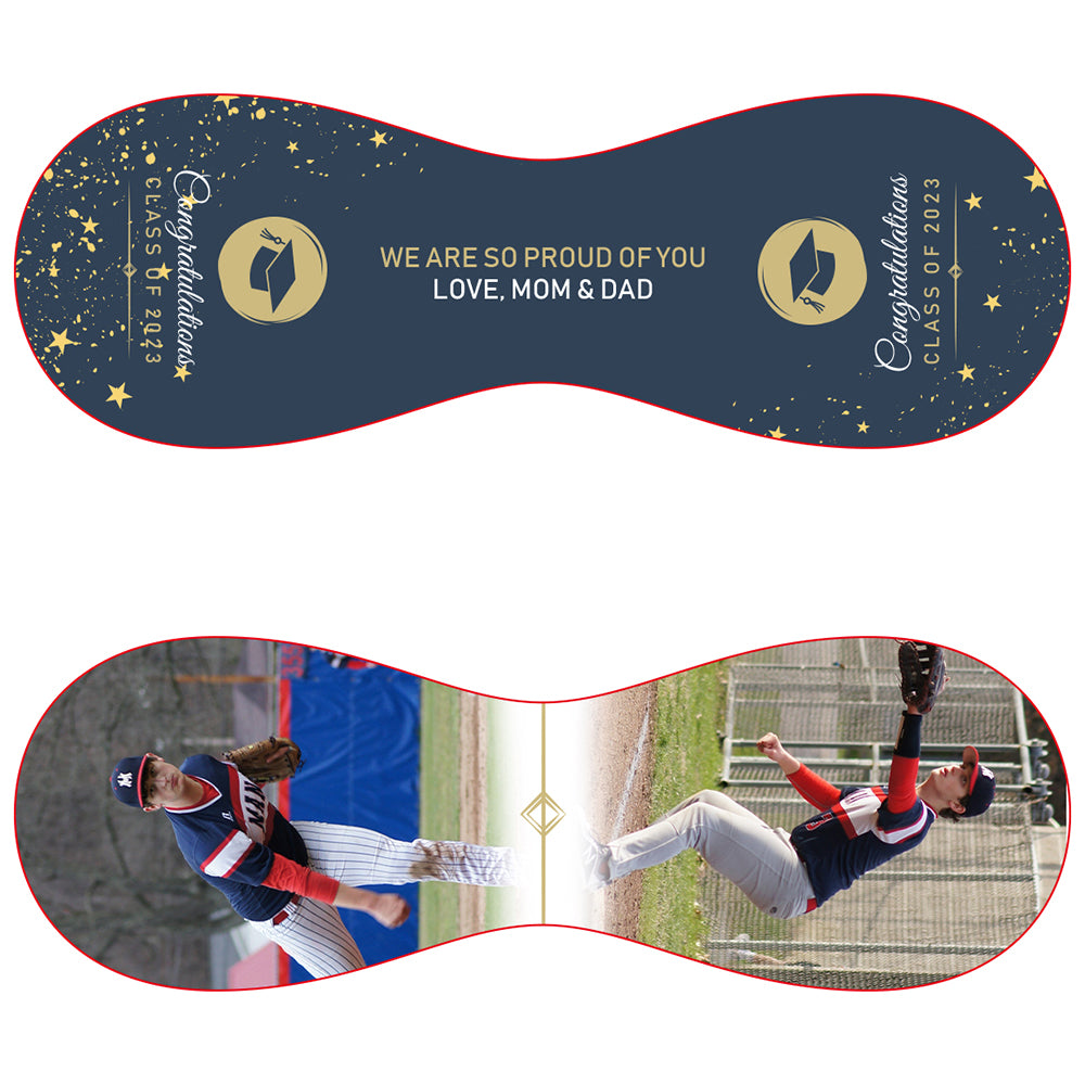 Custom Baseball Graduation Gift - Navy Blue