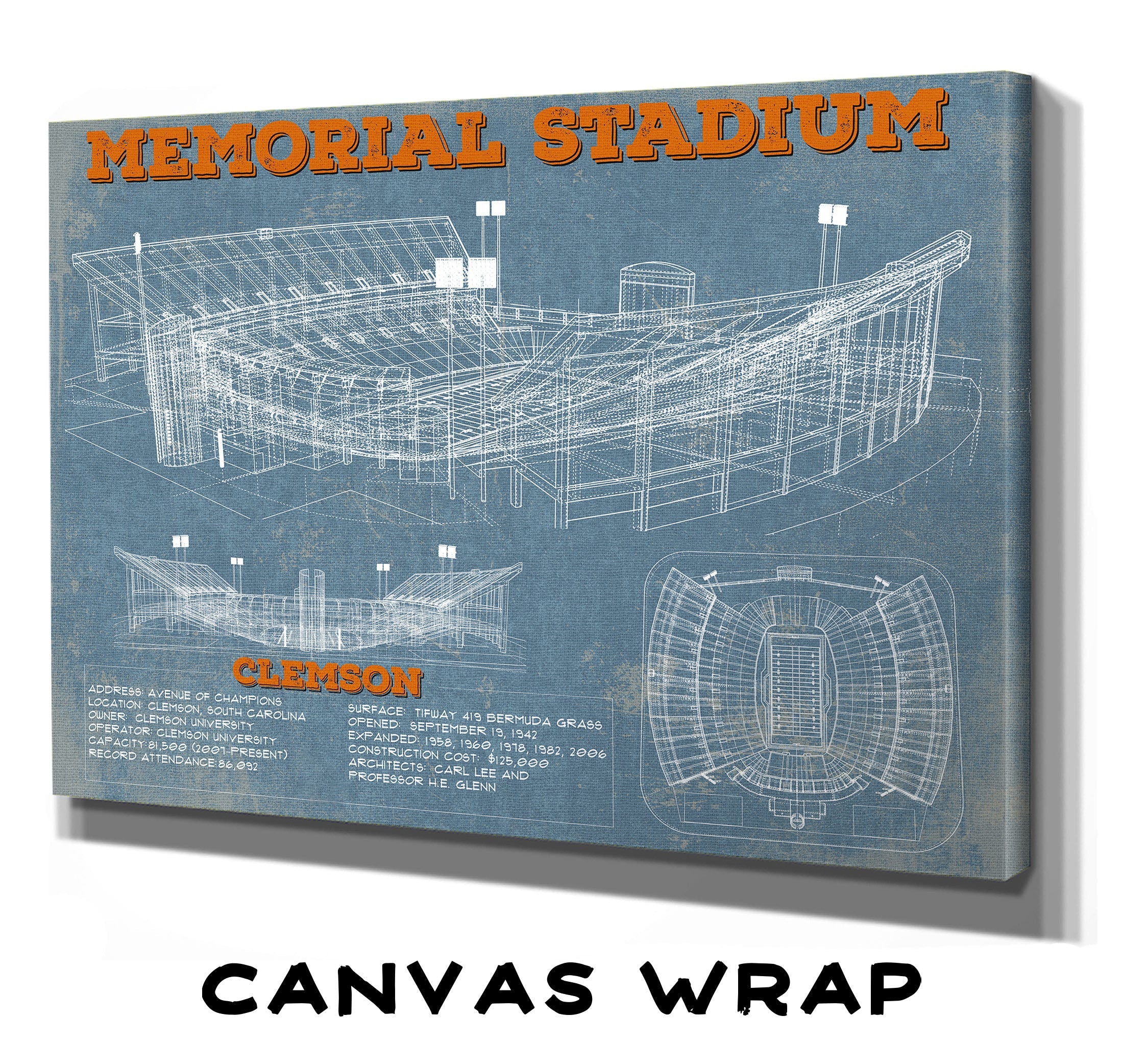 Memorial Stadium Football Print