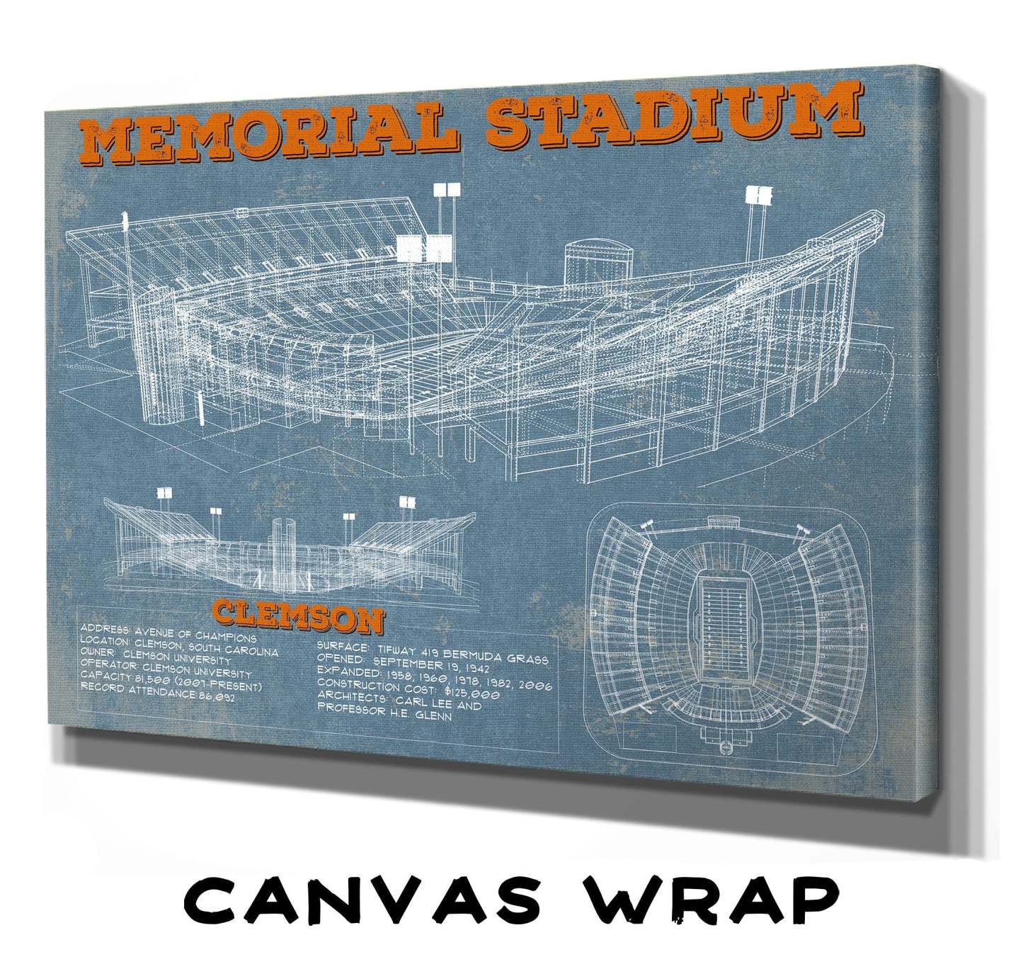 Memorial Stadium Football Print
