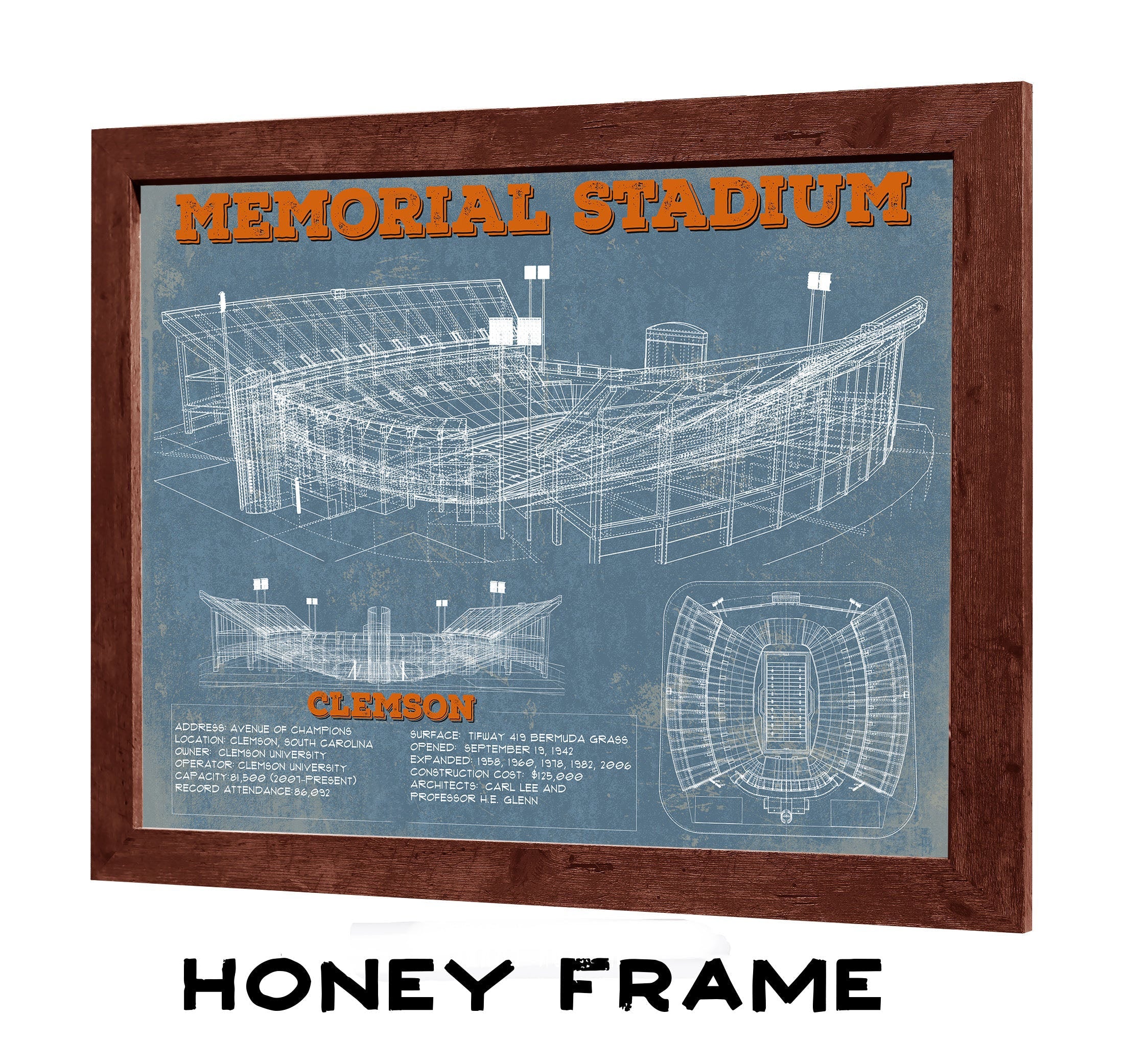 Memorial Stadium Football Print