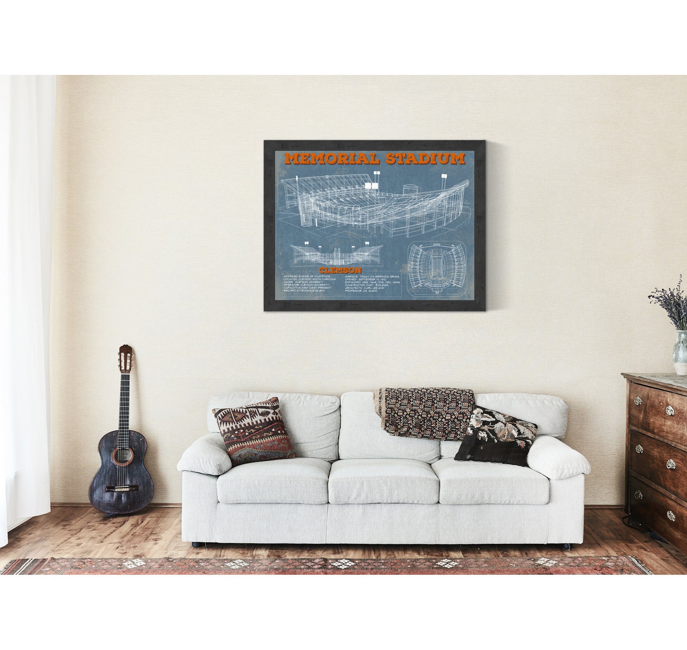 Memorial Stadium Football Print