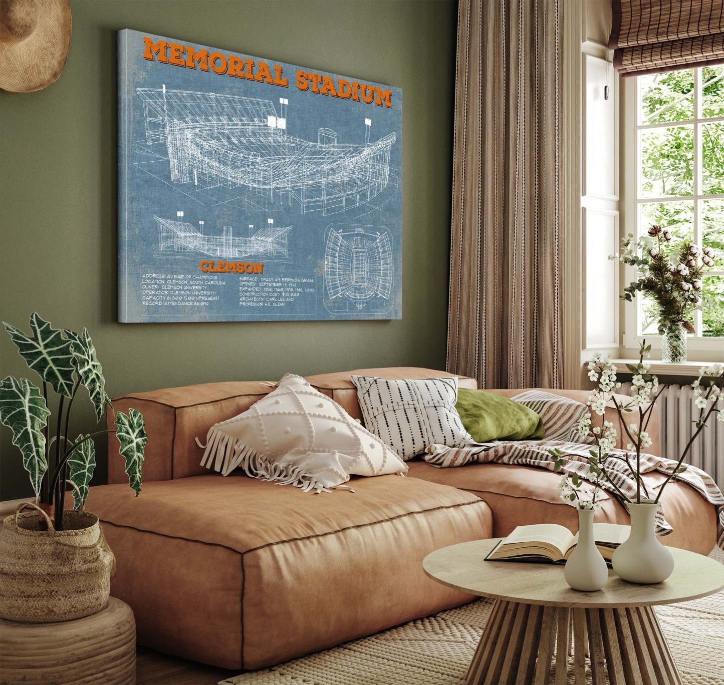 Memorial Stadium Football Print