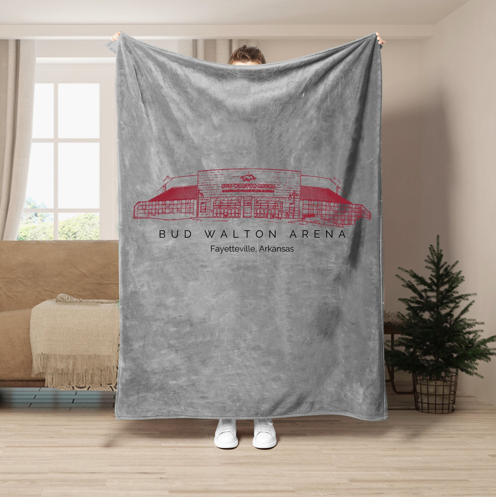 Bud Walton Arena Stadium - College Football Blanket