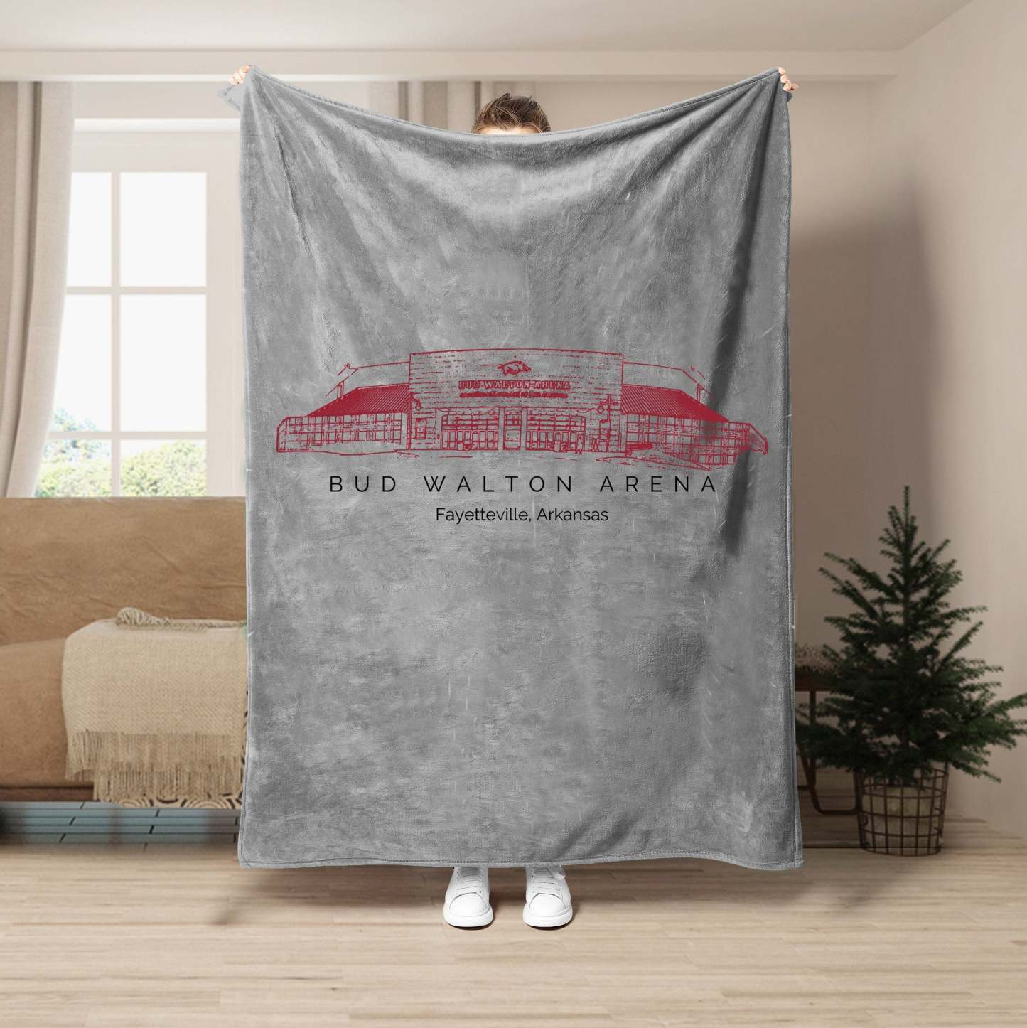 Bud Walton Arena Stadium - College Football Blanket
