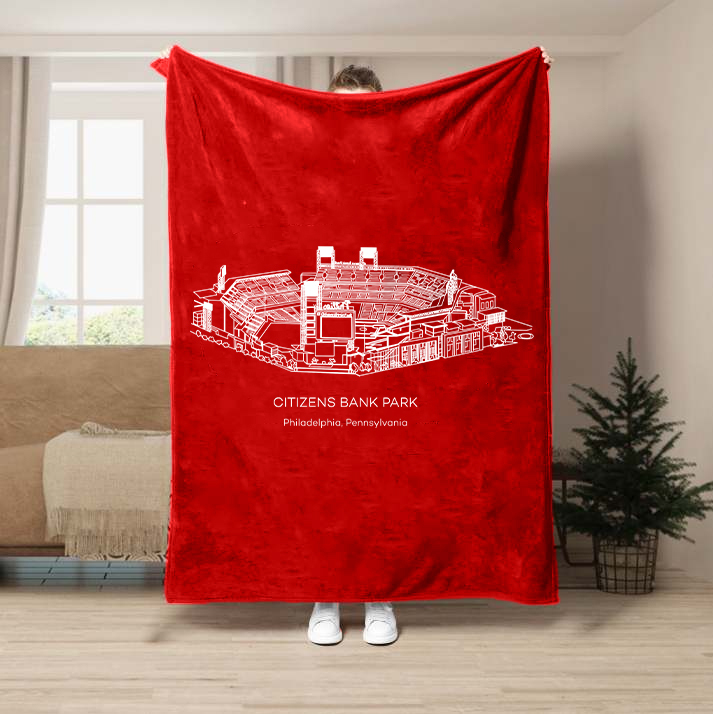 Citizens Bank Park-Philadelphia Phillies Baseball Stadium Blanket
