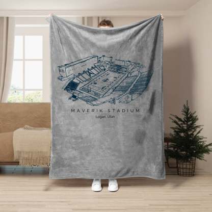 Maverik Stadium - College Football Blanket