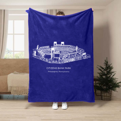 Citizens Bank Park-Philadelphia Phillies Baseball Stadium Blanket