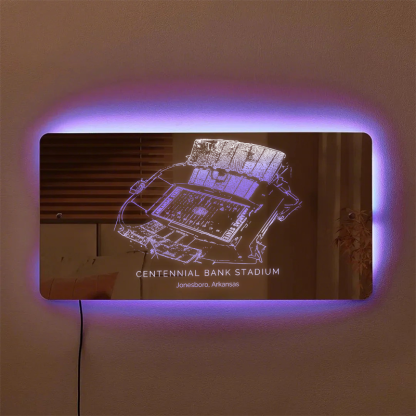 Centennial Bank Stadium Mirror Light - Gifts for Sports Lovers
