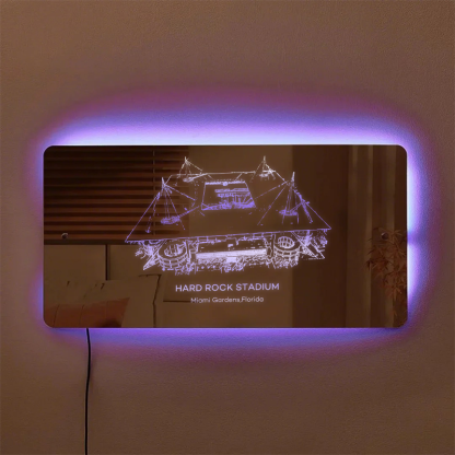 Hard Rock Stadium Mirror Light - Gifts for Sports Lovers
