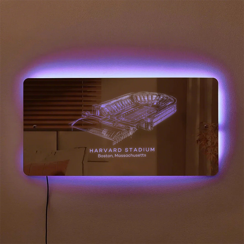 Harvard Stadium Mirror Light - Gifts for Sports Lovers