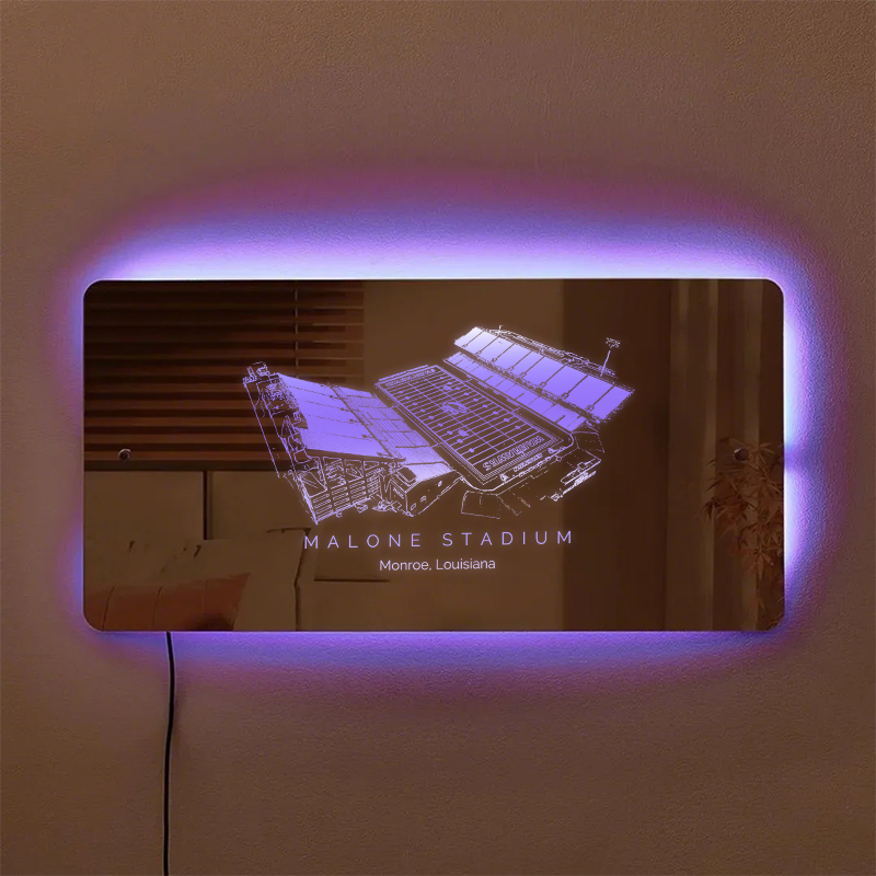 Malone Stadium Mirror Light - Gifts for Sports Lovers
