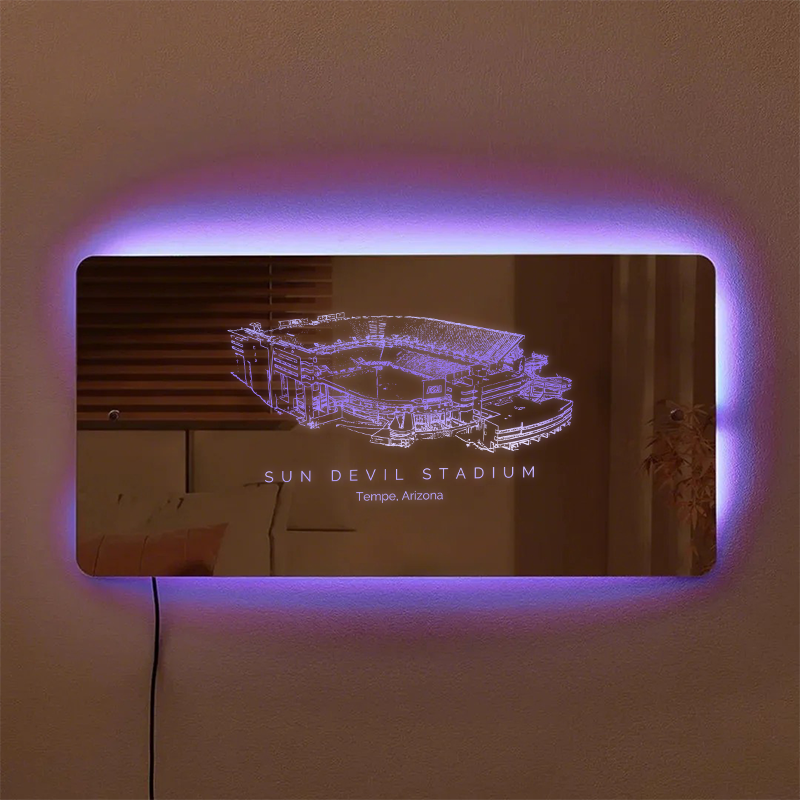 Sun Devil Stadium Mirror Light - Gifts for Sports Lovers