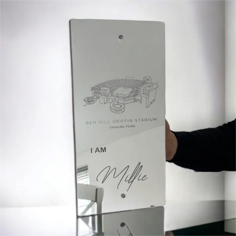 🐊Number One Fan Ben Hill Griffin Stadium Mirror Light-Florida Gators、NCAA