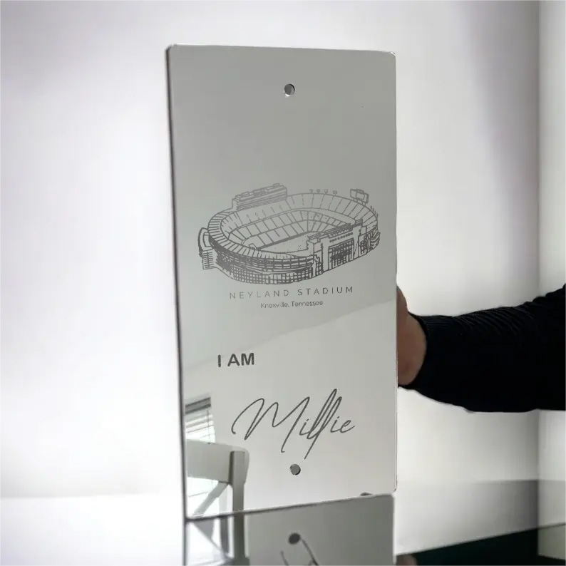 🍊Number One Fan Neyland Stadium Mirror Light – Tennessee Volunteers、NCAA