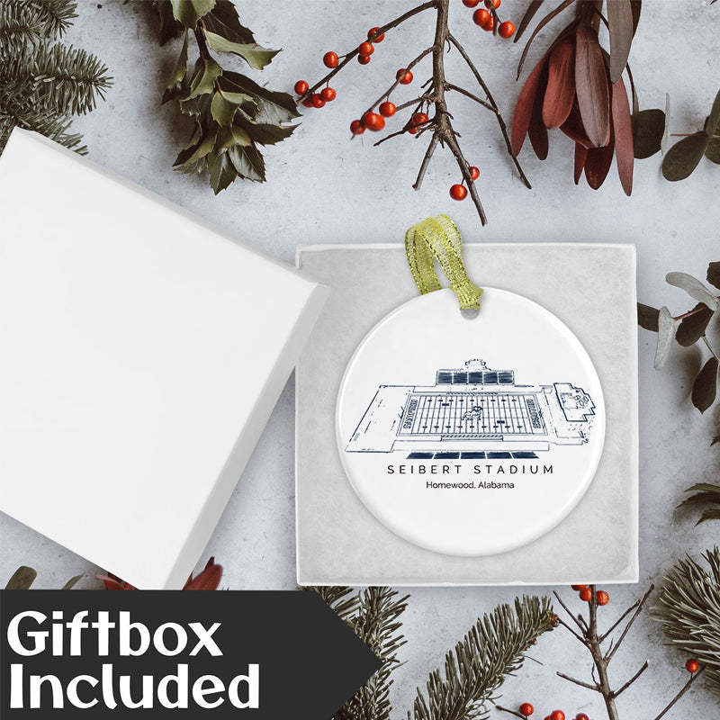 Seibert Stadium College Football Ceramic Christmas Ornament
