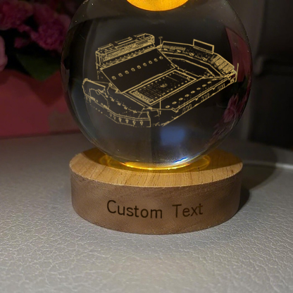 Kinnick Stadium 3D Spherical Crystal Lamp