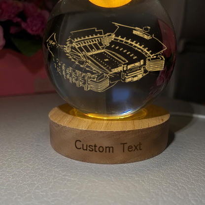 Williams-Brice Stadium 3D Spherical Crystal Lamp