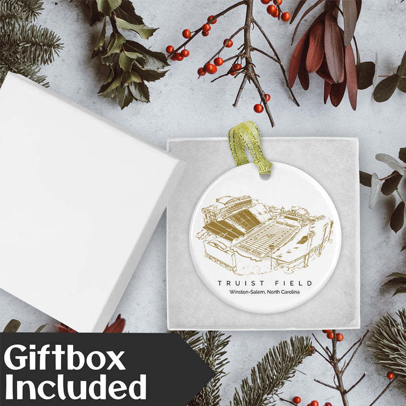 Truist Field College Football Ceramic Christmas Ornament