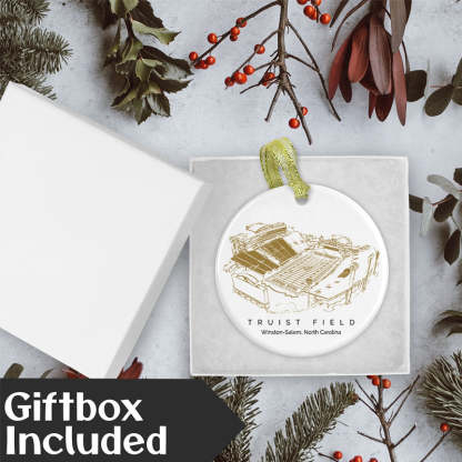 Truist Field College Football Ceramic Christmas Ornament