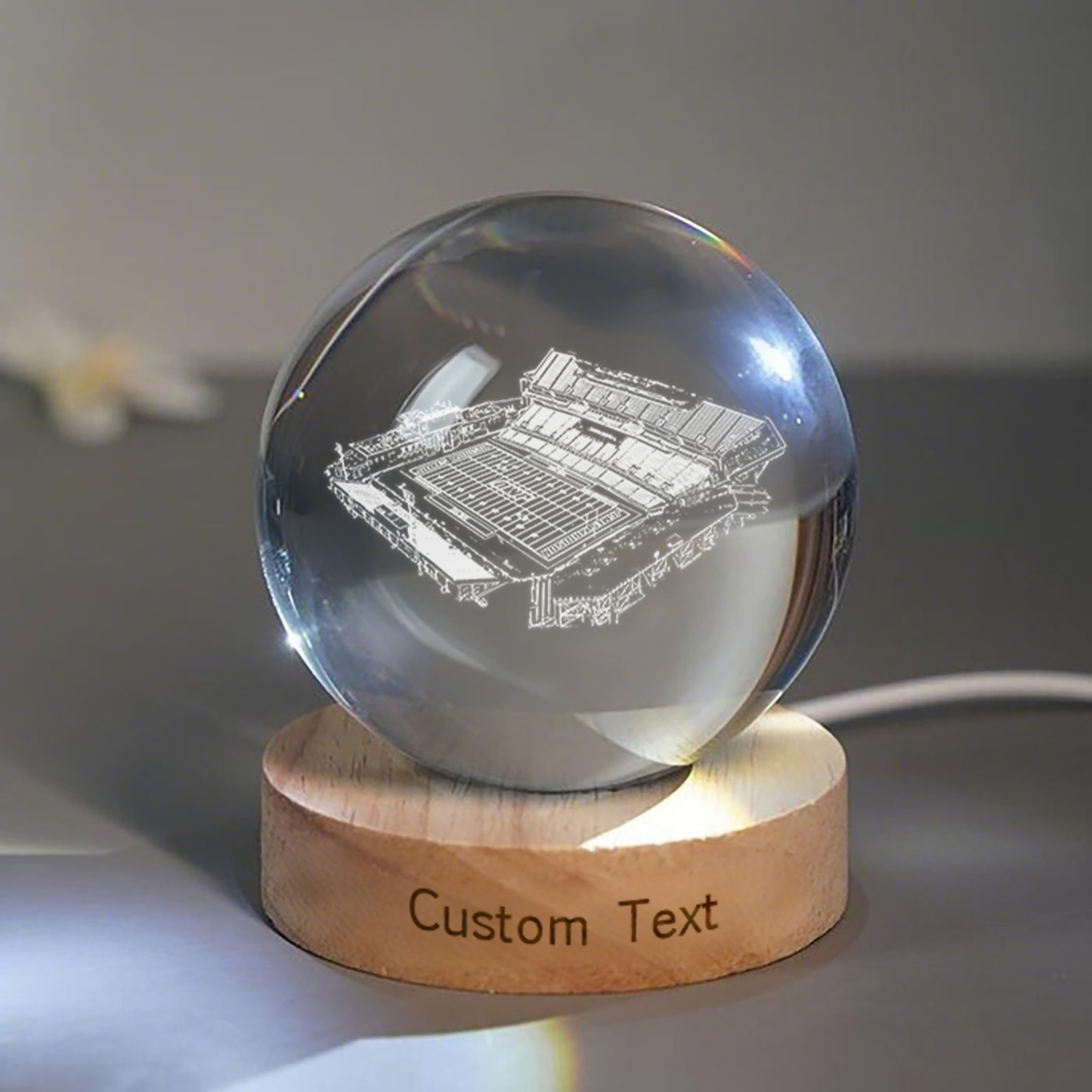 Bridgeforth Stadium 3D Spherical Crystal Lamp