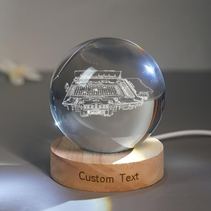 Brooks Stadium 3D Spherical Crystal Lamp