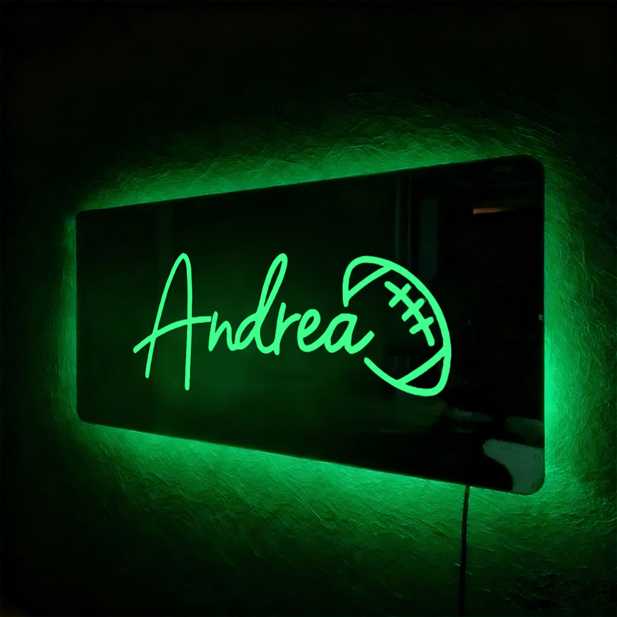 Customized Sports Mirror Light - Gifts for Sports Lovers