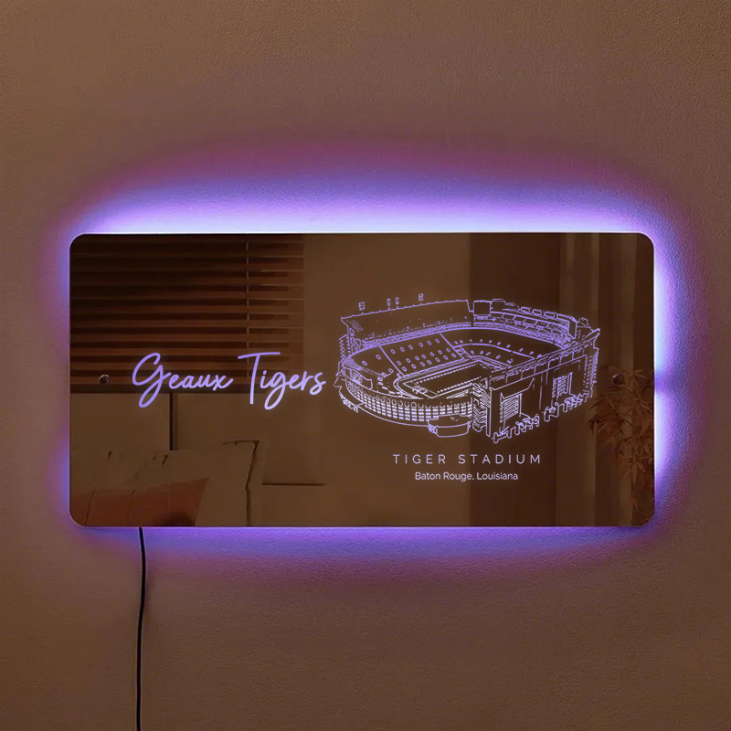 Tiger Stadium Mirror Light-Gifts For Sports Lovers