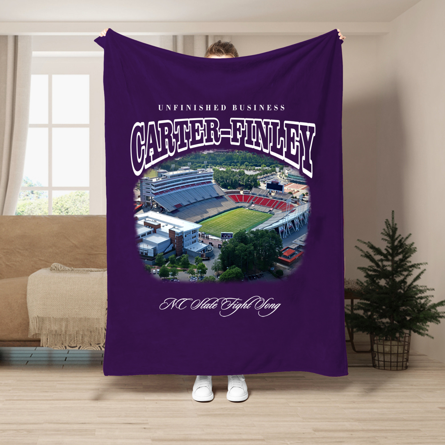 Unfinished Business Blanket-Carter–Finley Stadium