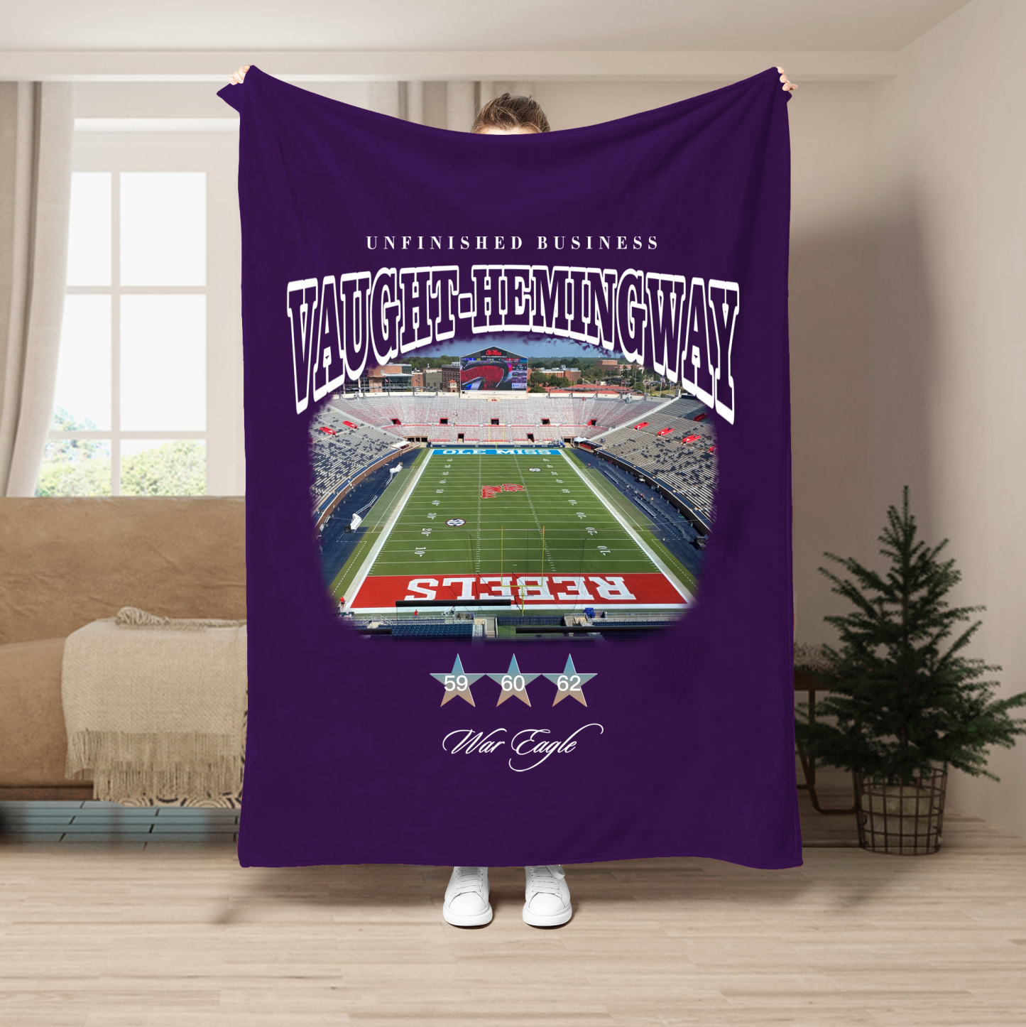 Unfinished Business Blanket-Vaught-Hemingway Stadium
