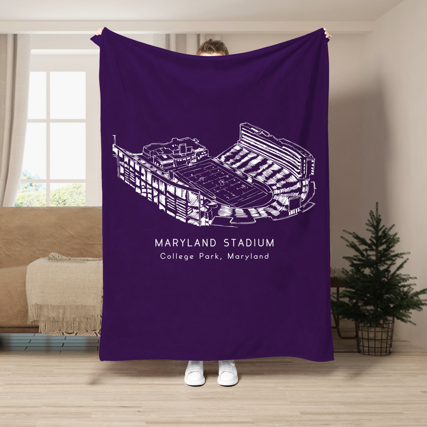 Maryland (SECU) Stadium - Maryland Terrapins football, Football Blanket