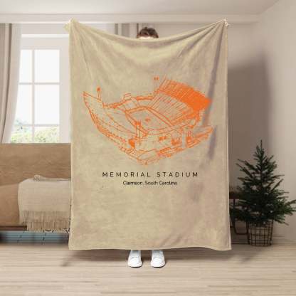 Memorial Stadium (Clemson) - College Football Blanket